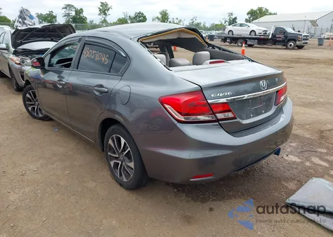 2013 Honda Civic Ex из США, поврежденный, VIN 19XFB2F81DE008148